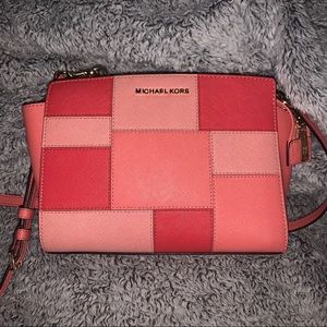 ✨SOLD✨Michael Kors Orange Patchwork Purse